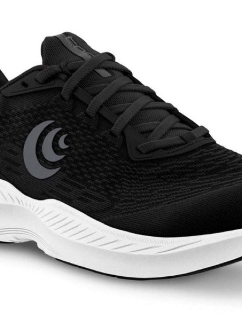 Men's Topo Athletic Fly Lite 5 Black Athletic Running Shoe with White Midsole